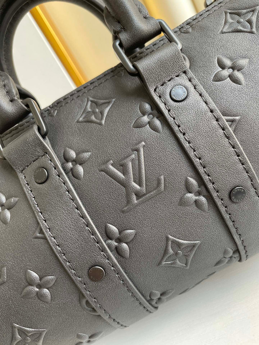 Louis Vuitton Keepall XS 21cm Black Monogram Seal Bag