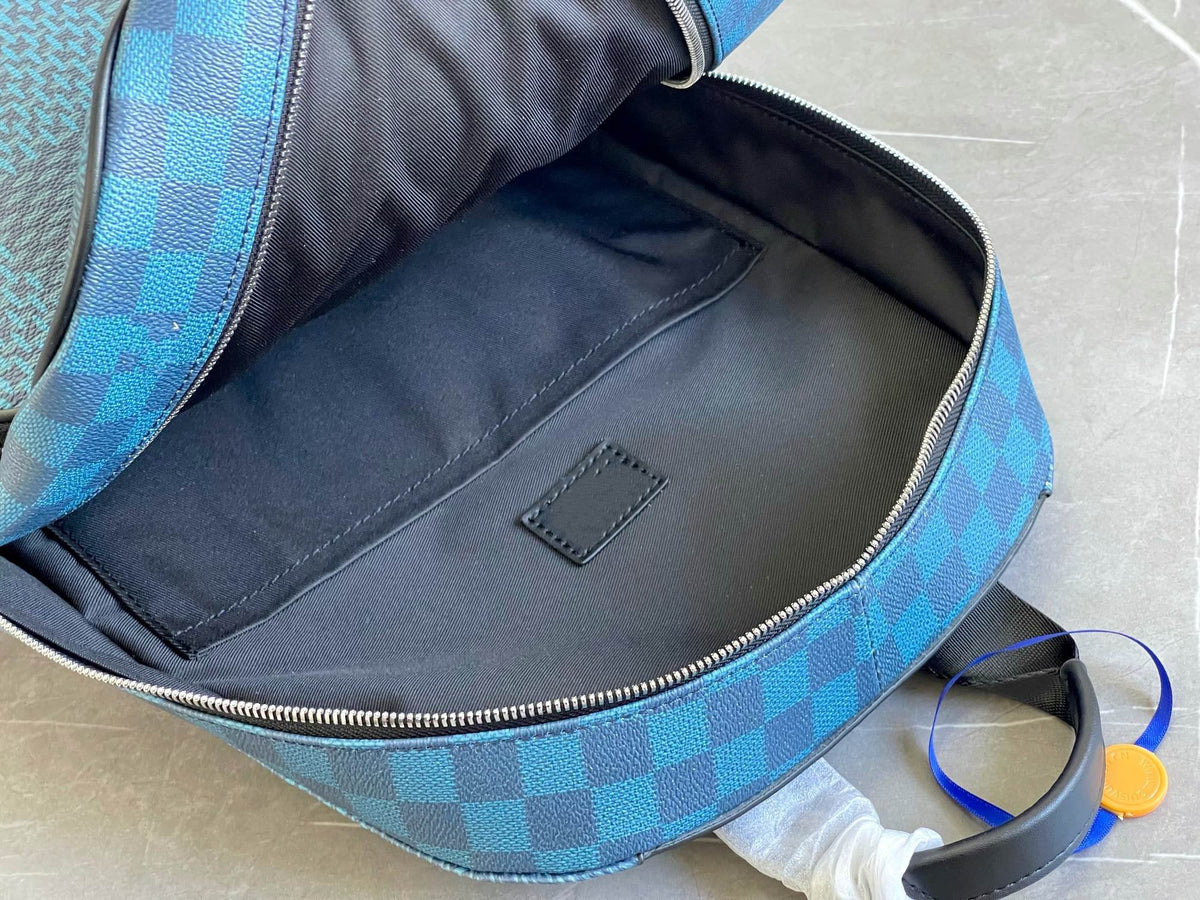 Louis Vuitton Campus Backpack 30 Navy Damier Graphite