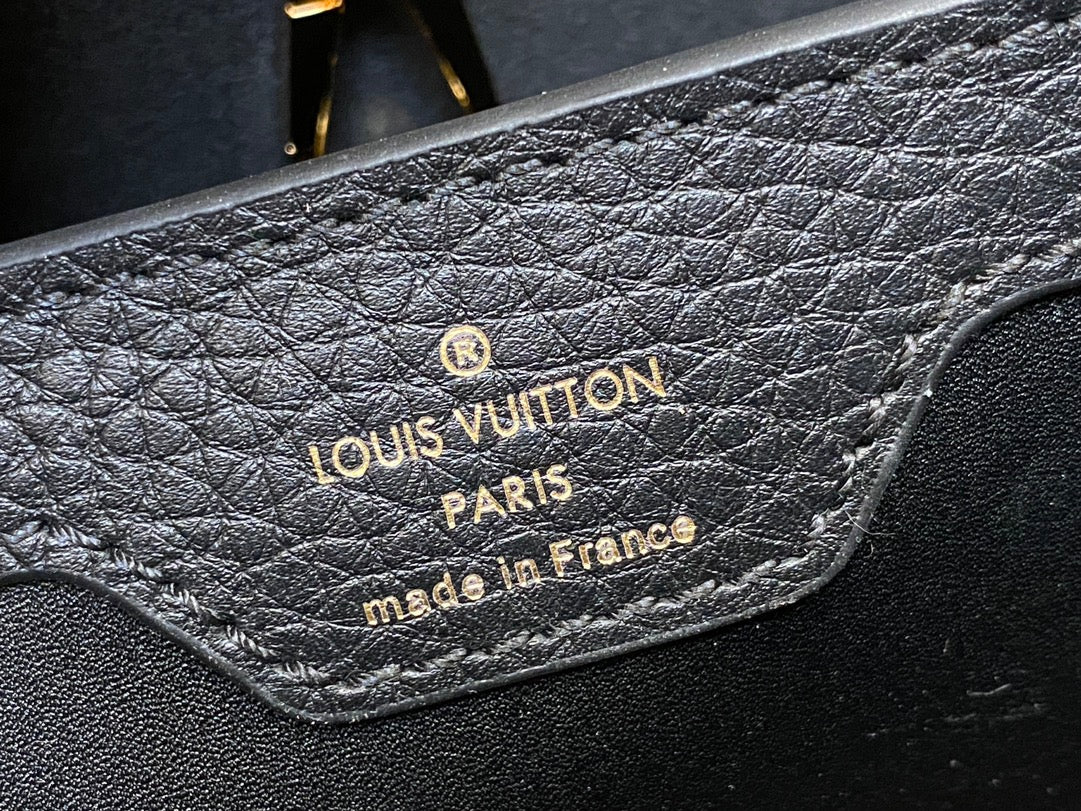 Louis Vuitton Capucines BB 27 Black Taurillon Gold Hardware Bag
