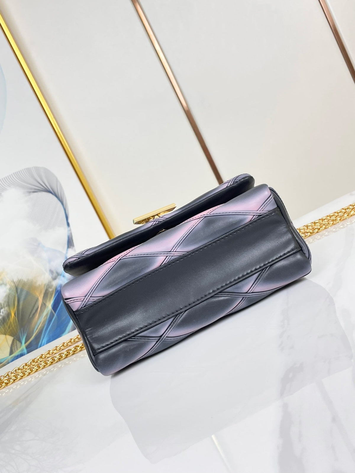 Louis Vuitton GO-14 mm 23 Black Pink Bag
