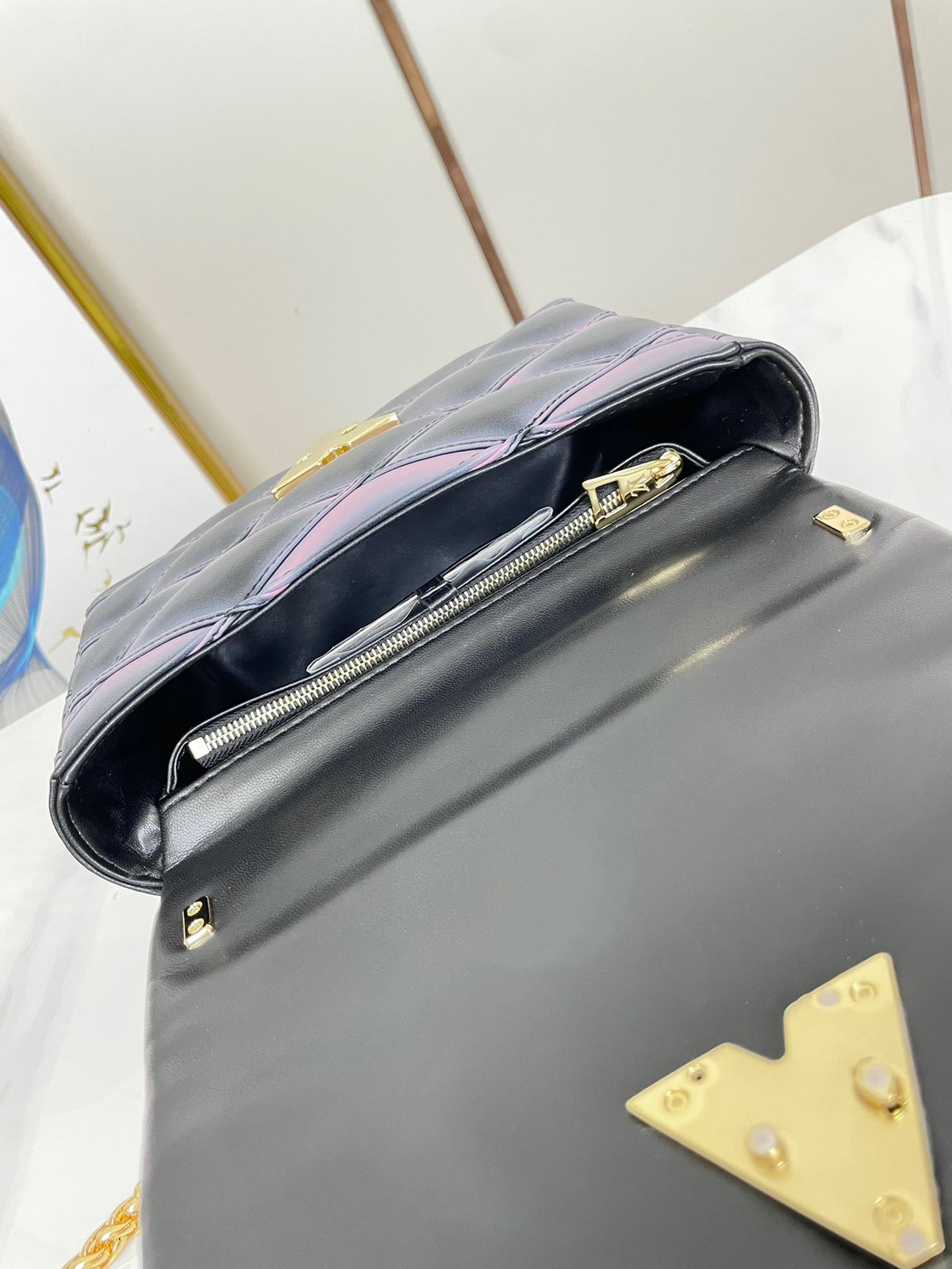 Louis Vuitton GO-14 mm 23 Black Pink Bag