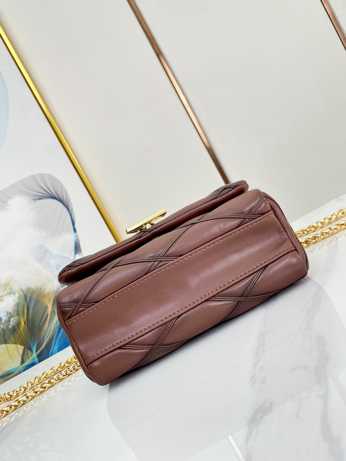 Louis Vuitton GO-14 mm 23 Tan Bag
