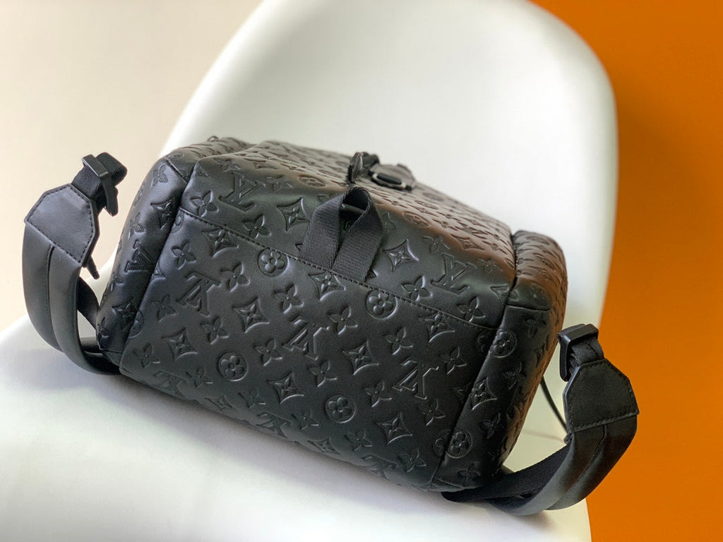 Louis Vuitton Discovery Backpack 54 in Black Embossed Monogram Calfskin