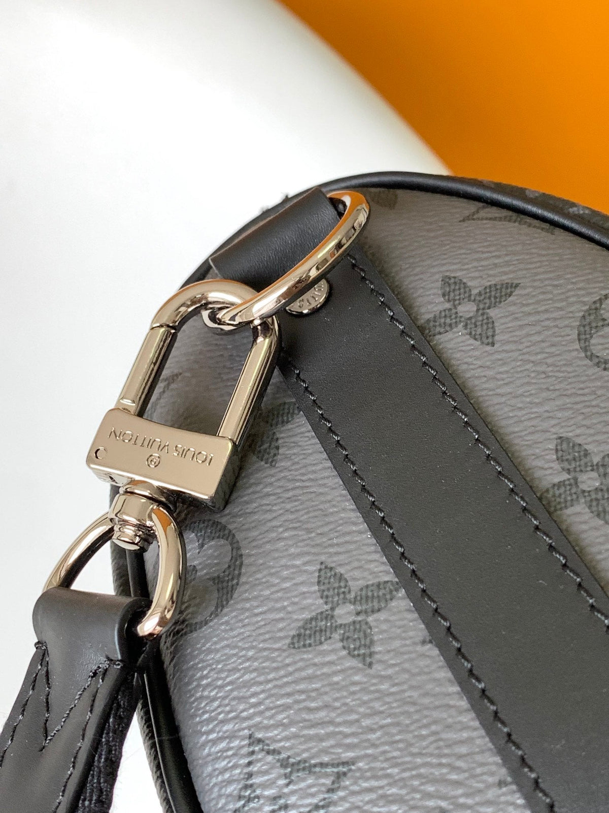 Louis Vuitton Keepall Bandoulière 25 in Black Monogram Heritage Canvas Bag