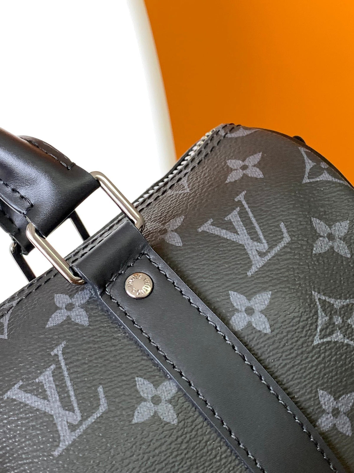 Louis Vuitton Keepall Bandoulière 25 in Black Monogram Heritage Canvas Bag