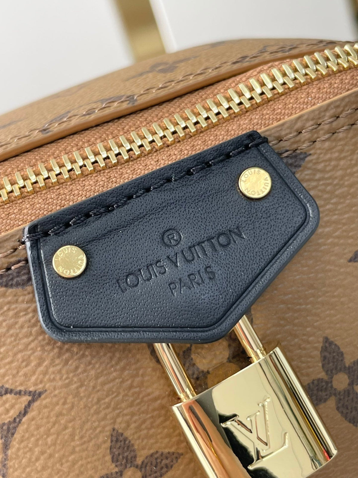 Louis Vuitton Just in Case 14 in Brown Monogram Reverse Canvas Gold Hardware Bag
