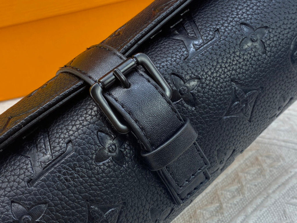 Louis Vuitton Etui 3 Montres Monogram Taurillon Black Calfskin Bag