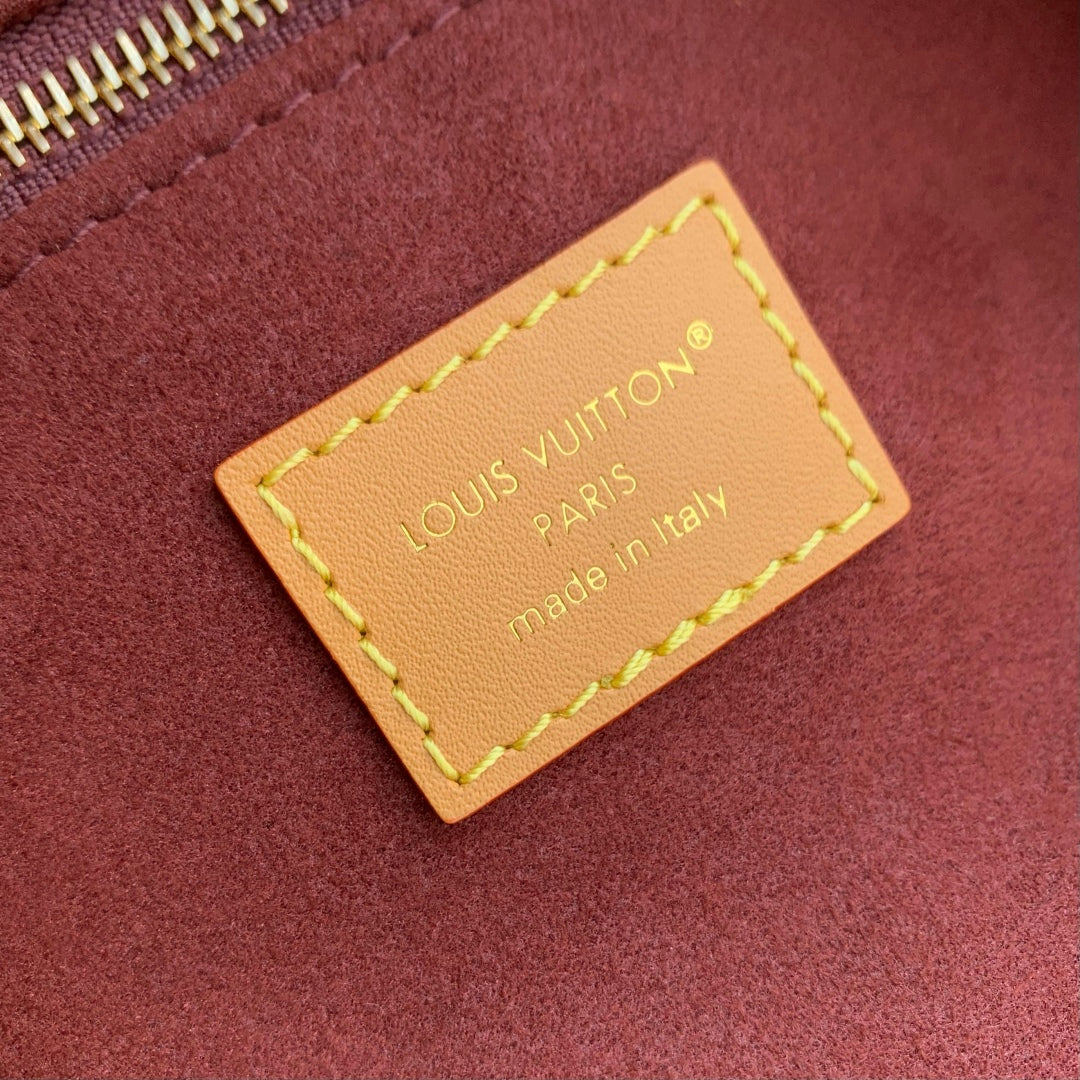 Louis Vuitton Carry All 26 in Brown Monogram Canvas and Calfskin Gold Hardware Bag