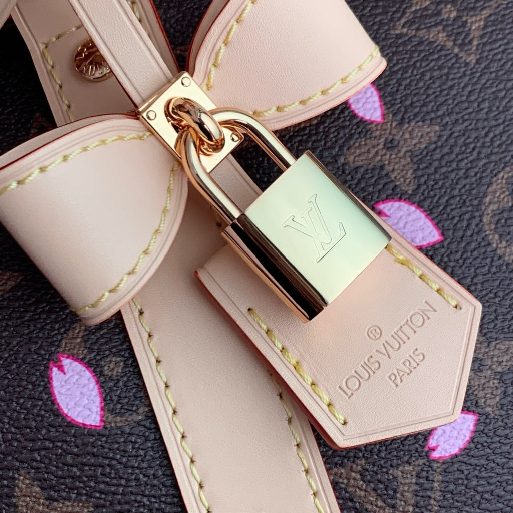Louis Vuitton Keepall Bandoulière Cherry Blossom 45 in Sakura Brown Monogram Coated Canvas Bag