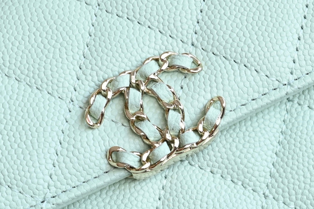 Chanel 25S Kelly 18 cm in Mint Green Lambskin Bag
