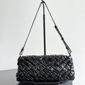 Bottega Veneta Kelimero Cha-Cha Clutch 28.5 in Black Lambskin