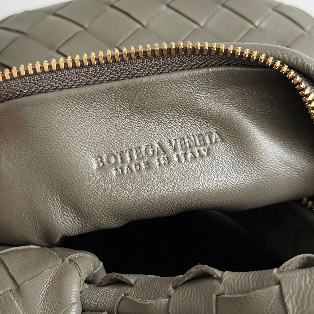 Bottega Veneta 25S Mini Jodie 26 in Olive Green Calfskin Bag