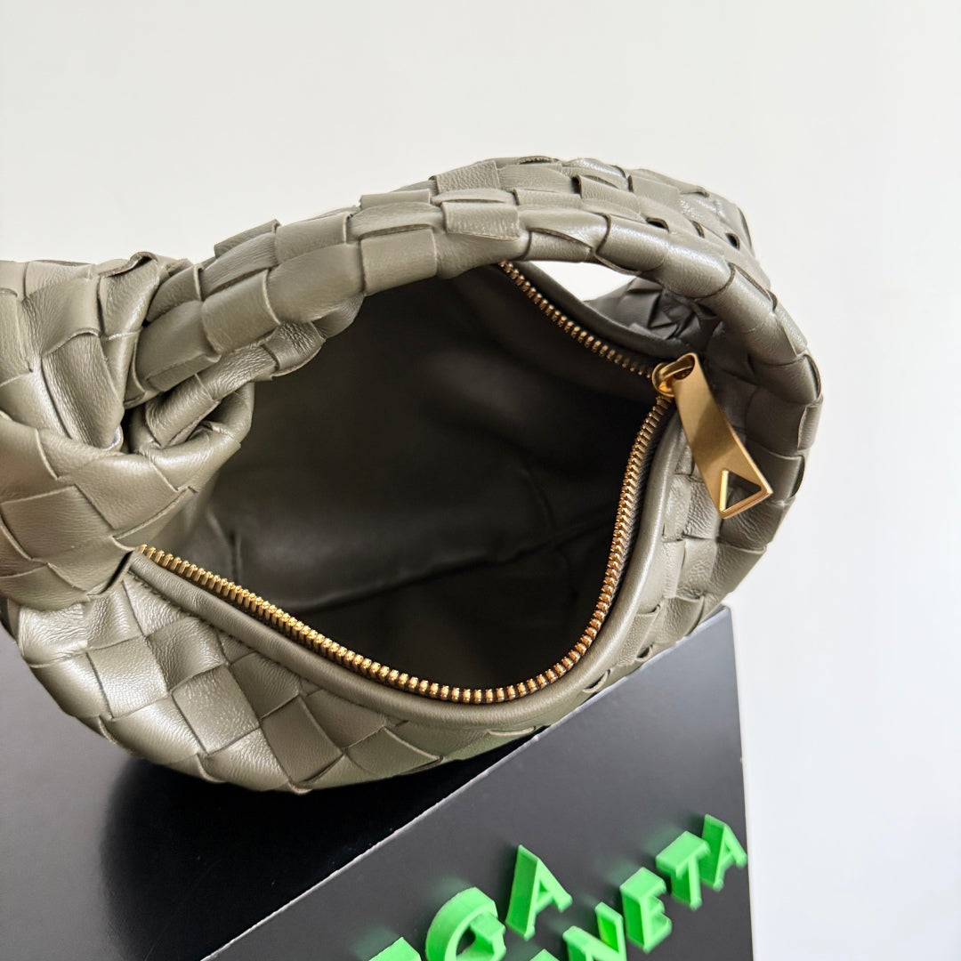 Bottega Veneta 25S Mini Jodie 26 in Olive Green Calfskin Bag