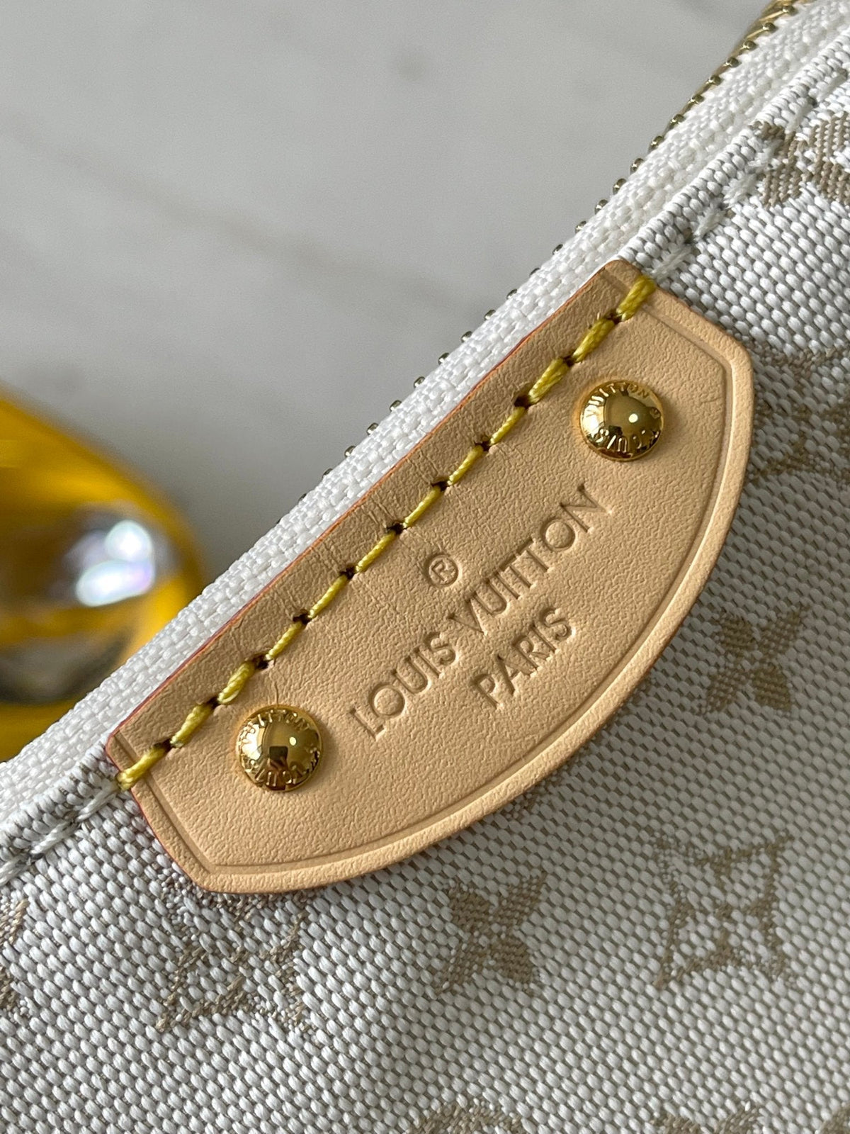 Louis Vuitton Hills Pochette 20 in White Monogram Mini Jacquard Bag