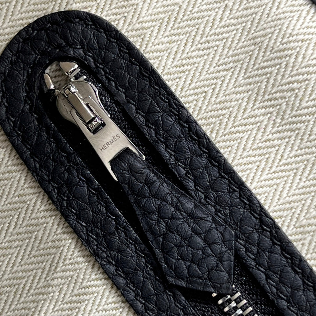 Hermes Garden Party 23cm in Black Calfskin Bag