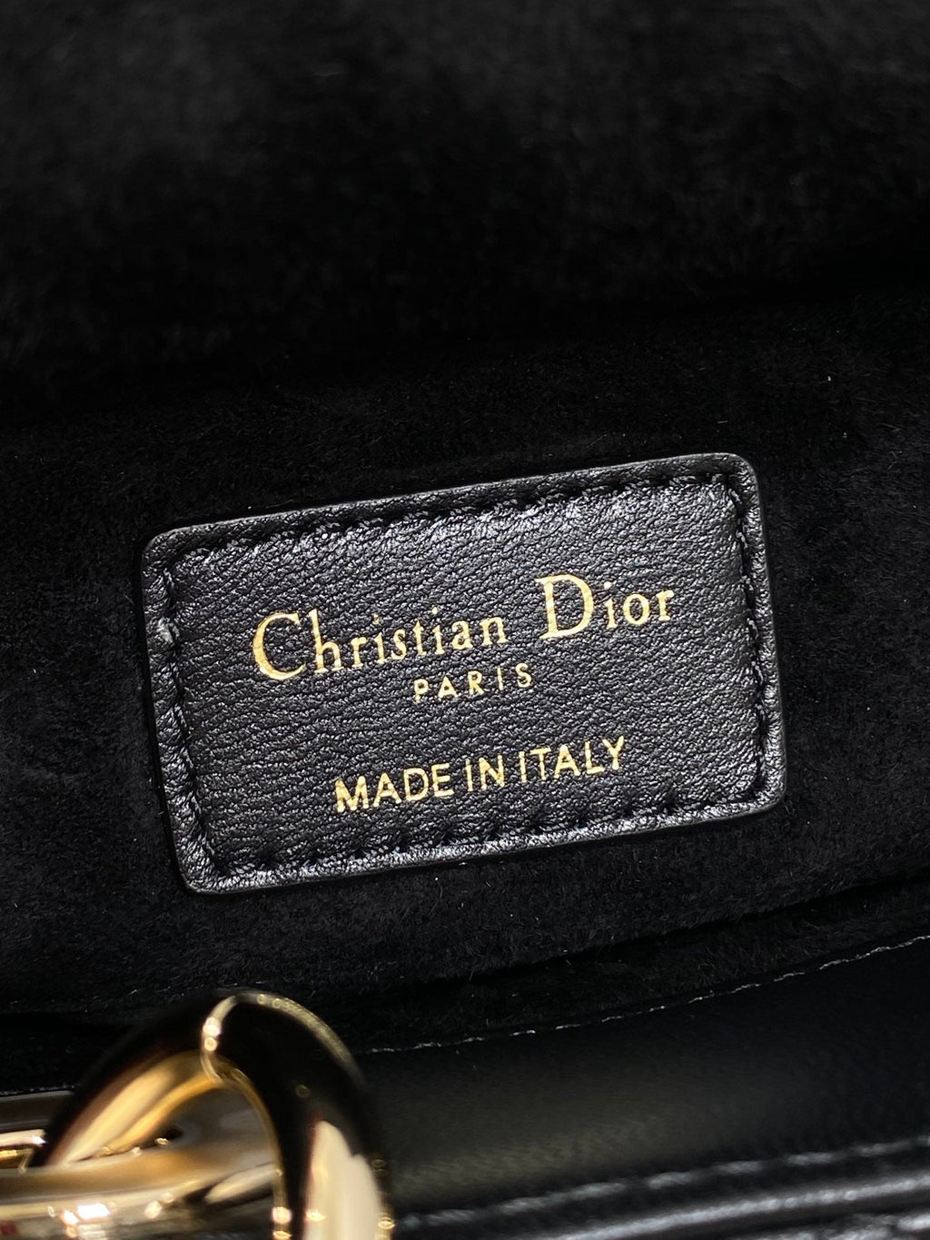 Dior 25S Micro Lady D-Joy 19 in Black Calfskin Gold Hardwre Bag