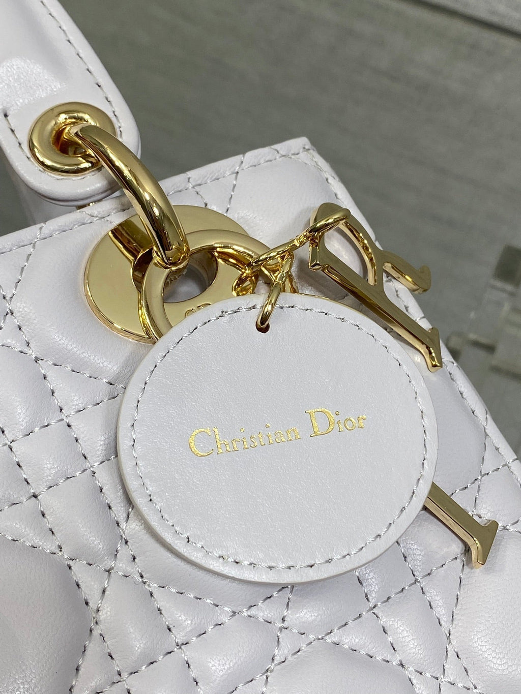 Dior 25S Lady Bag 20 in Lilac Cannage Calfskin Gold Hardware
