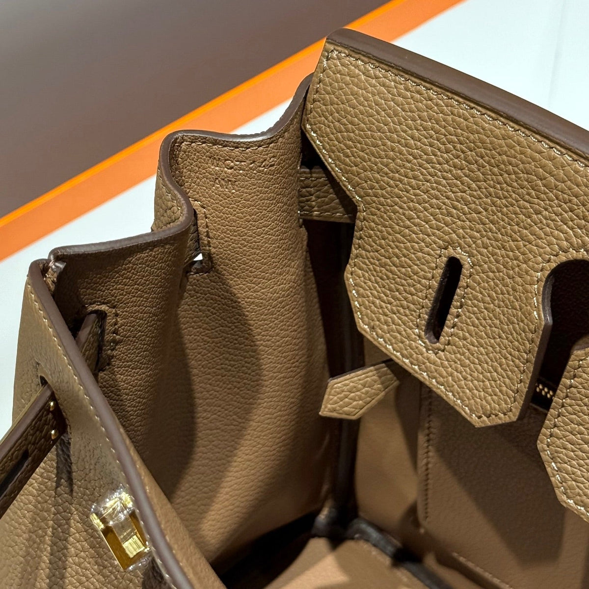 Hermes 25S Birkin 30 in Dark Brown Calfskin Gold Hardware Bag