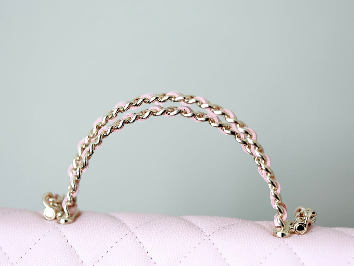 Chanel 25S Kelly in Pastel Pink Lambskin with Gold Hardware Bag