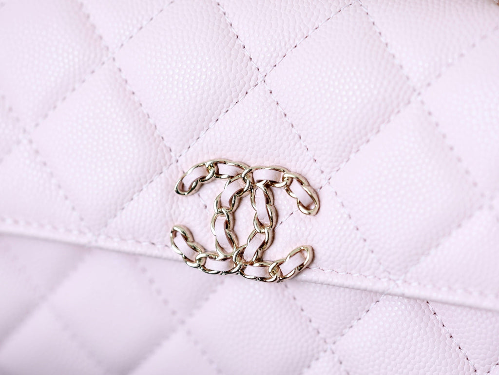Chanel 25S Kelly in Pastel Pink Lambskin with Gold Hardware Bag