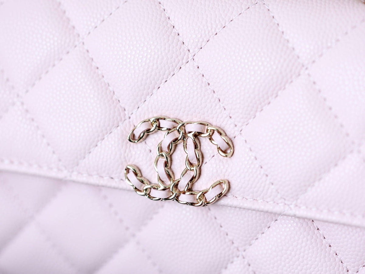 Chanel 25S Kelly in Pastel Pink Lambskin with Gold Hardware Bag