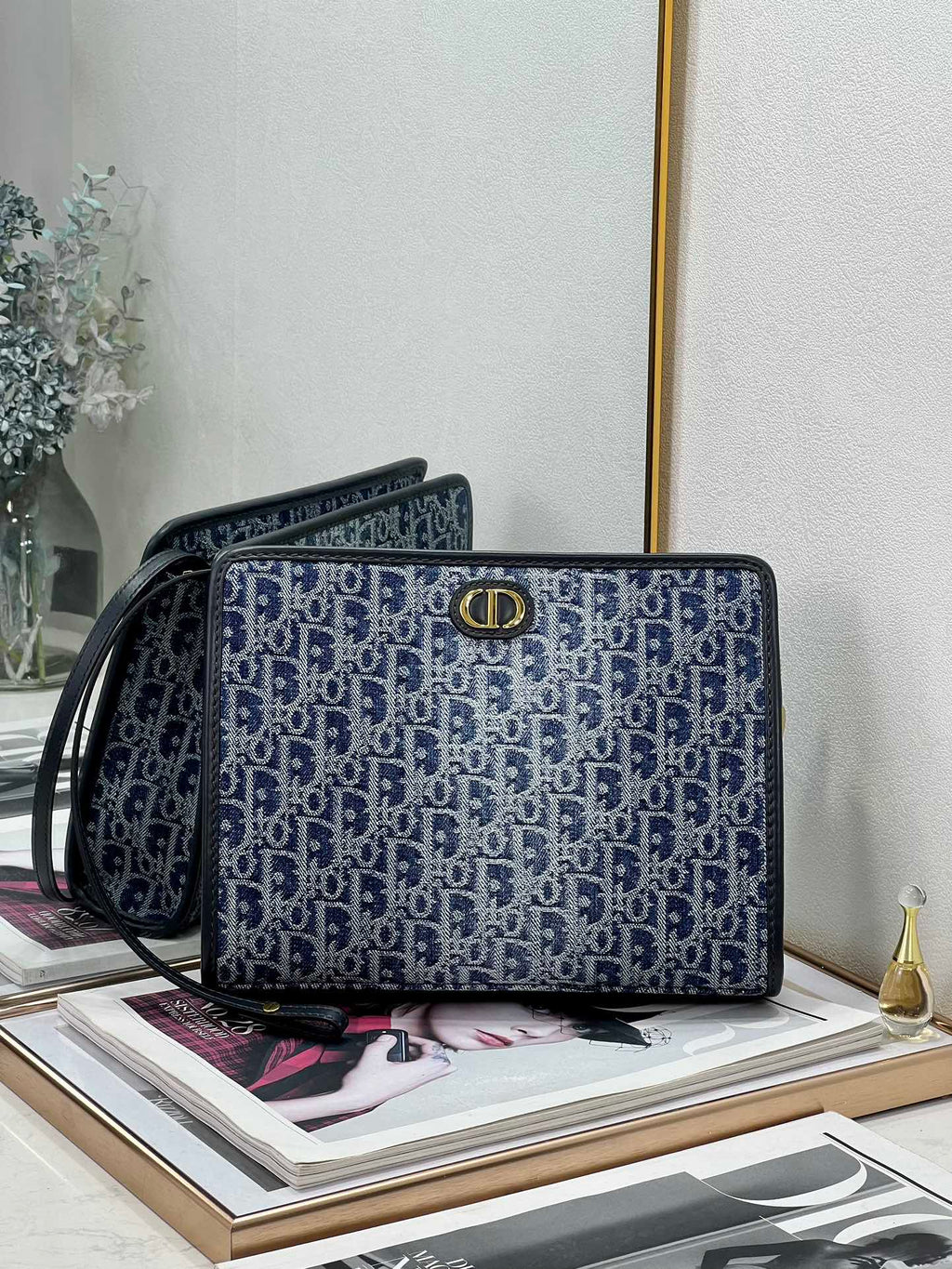 Dior Book Tote 26 in Blue Monogram Oblique Jacquard