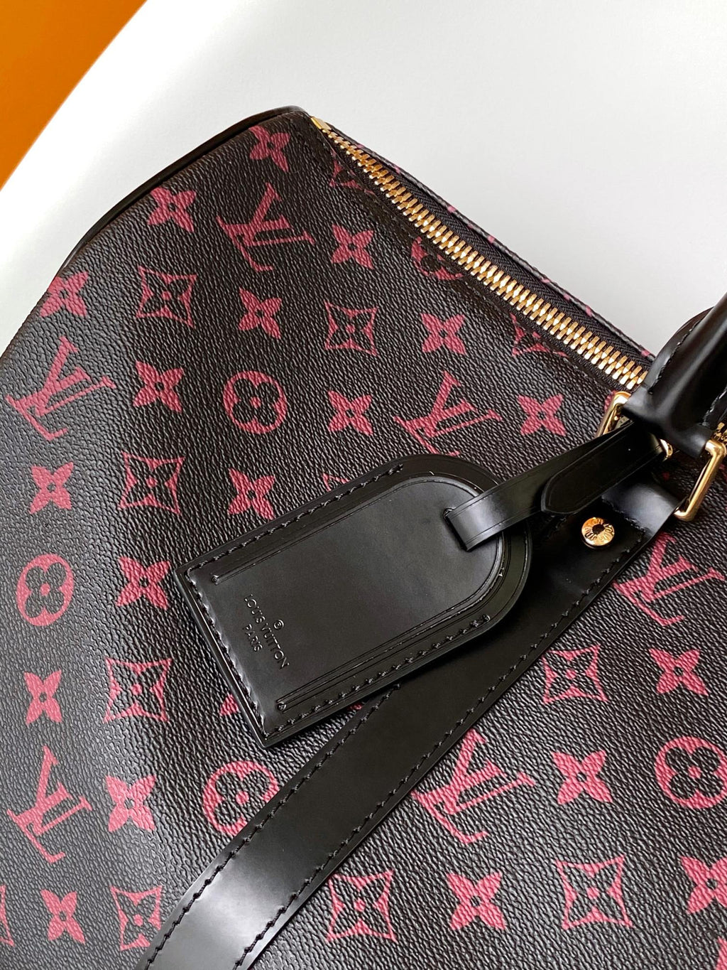 Louis Vuitton Keepall Bandoulière 45 in Black Monogram Tomette Canvas Bag