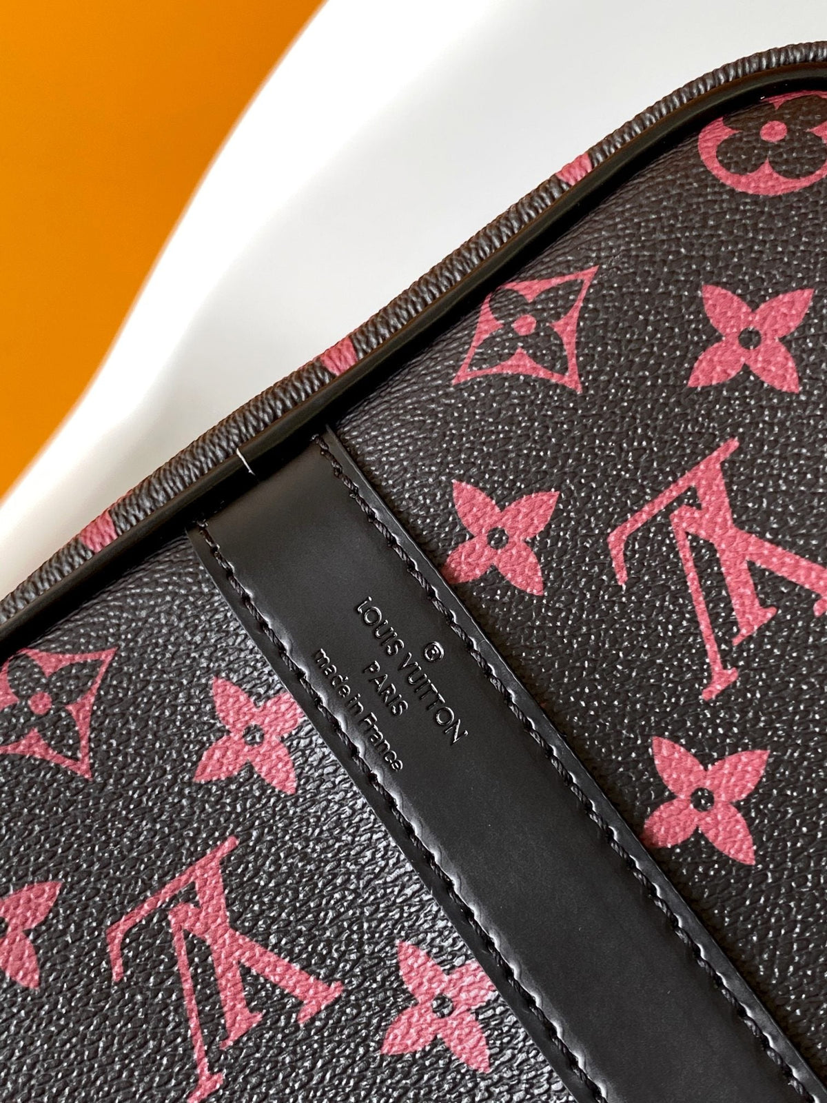 Louis Vuitton Keepall Bandoulière 45 in Black Monogram Tomette Canvas Bag