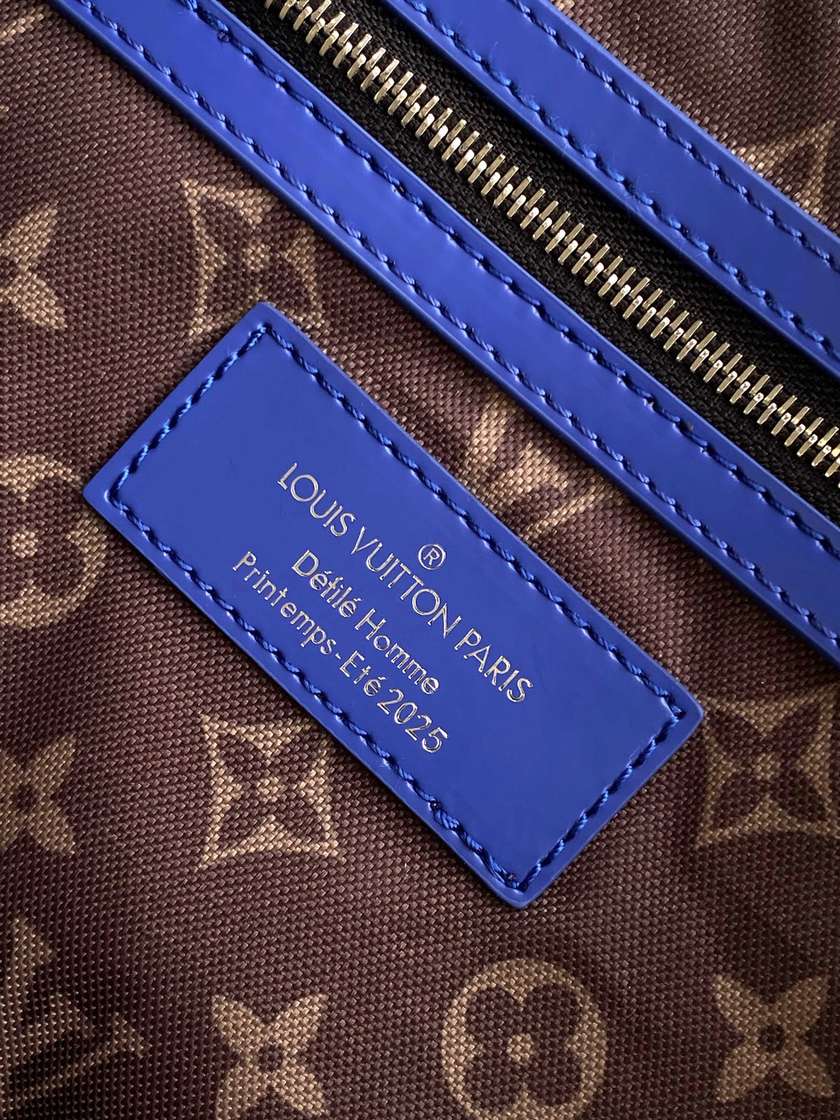 Louis Vuitton Keepall Bandoulière 50 in Blue Green Damier Heritage Coated Canvas Bag