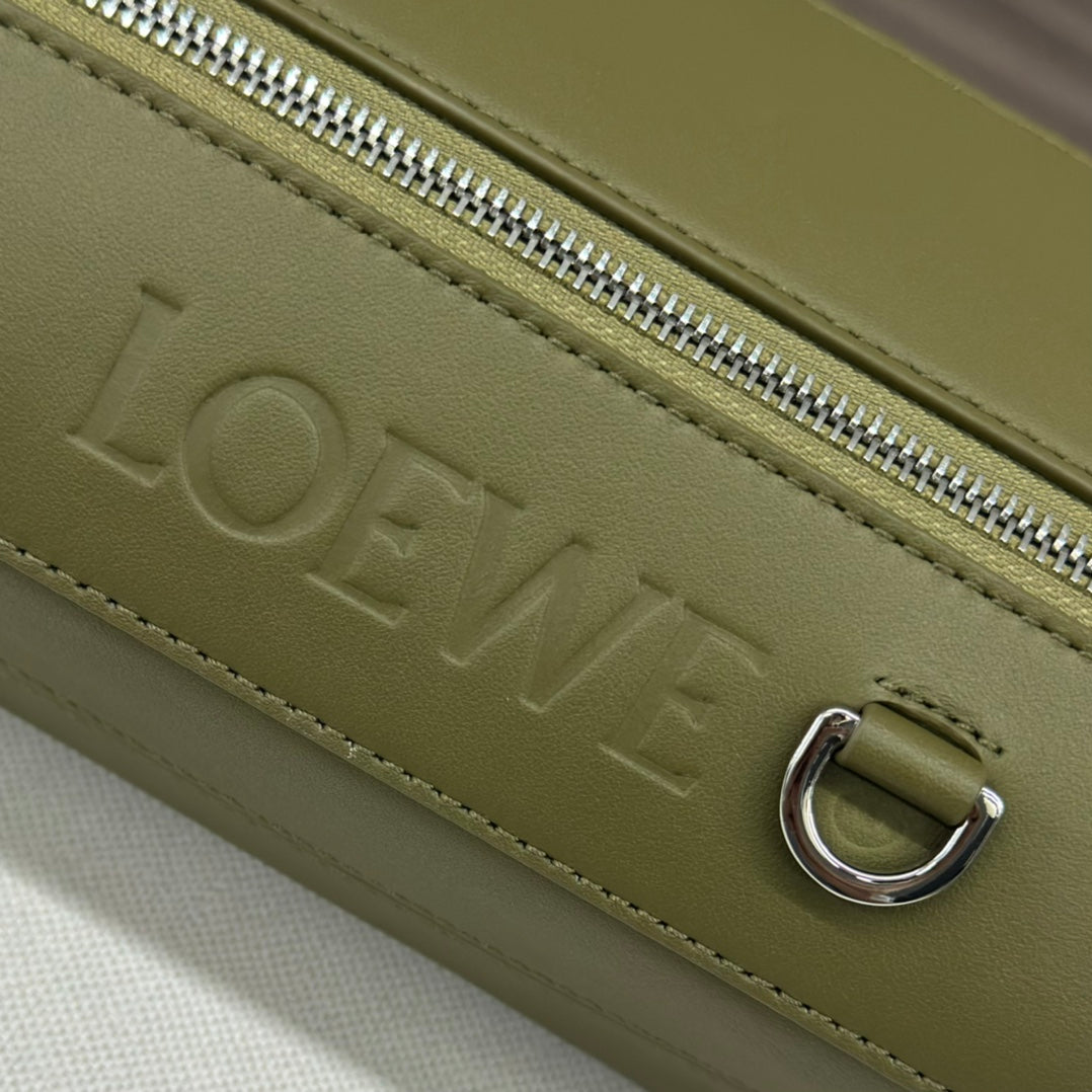 Loewe Convertible Sling 32 in Olive Green Classic Calfskin Bag