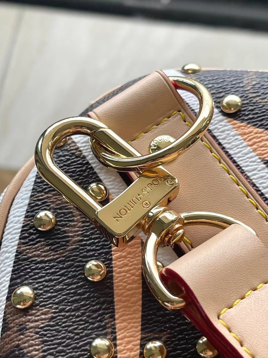 Louis Vuitton Keepall Bandoulière 50 in Parfleche Pattern Monogram Canvas Bag
