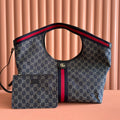 Gucci Giglio Large Tote Bag 60 in Blue and White Denim