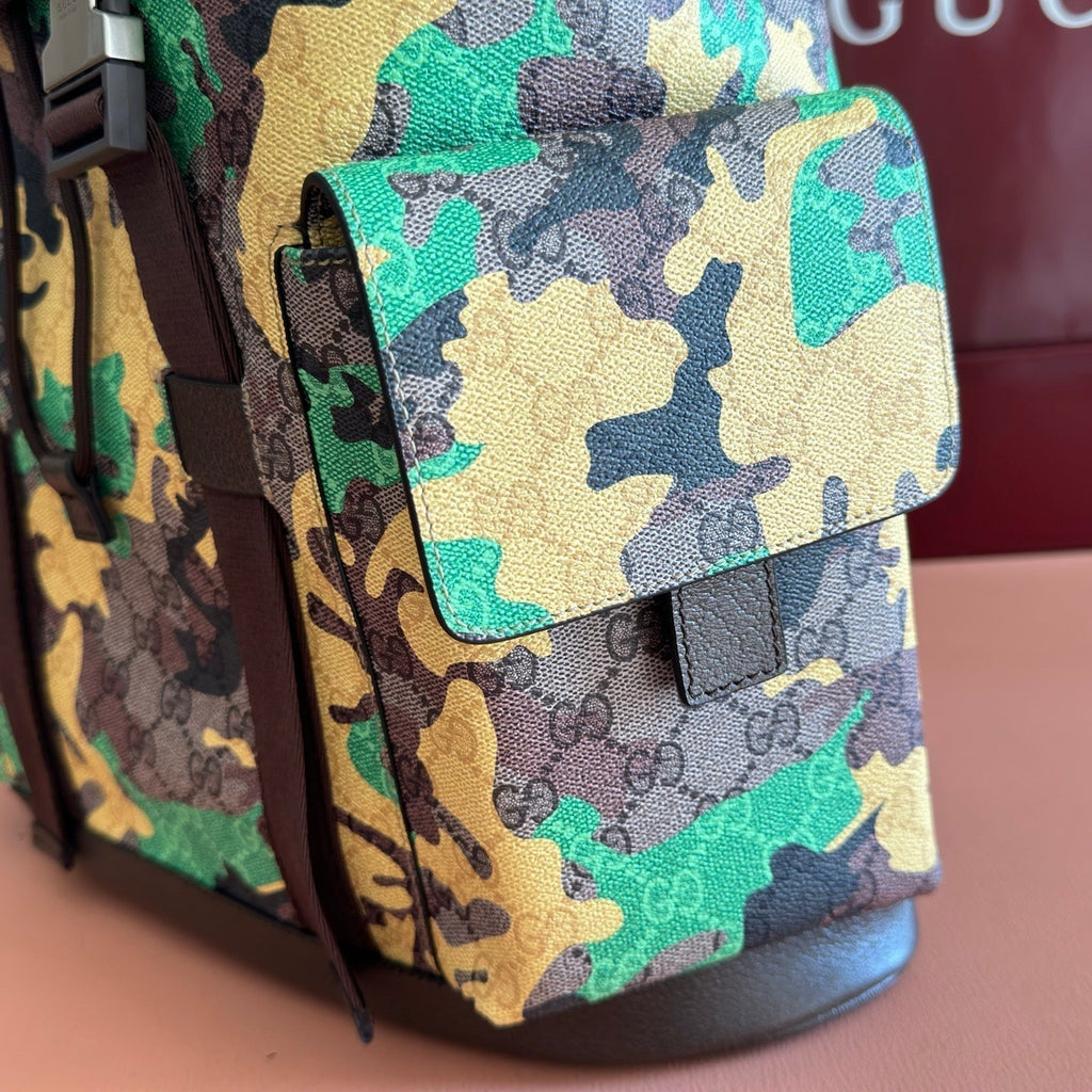 Gucci 26S Backpack 46 in Multicolor Coated Canvas Style 3