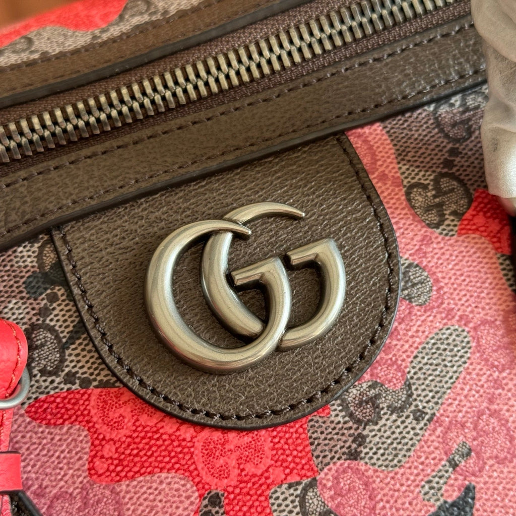 Gucci 26S Duffel Bag 44 in Multicolor Coated Canvas Style 3