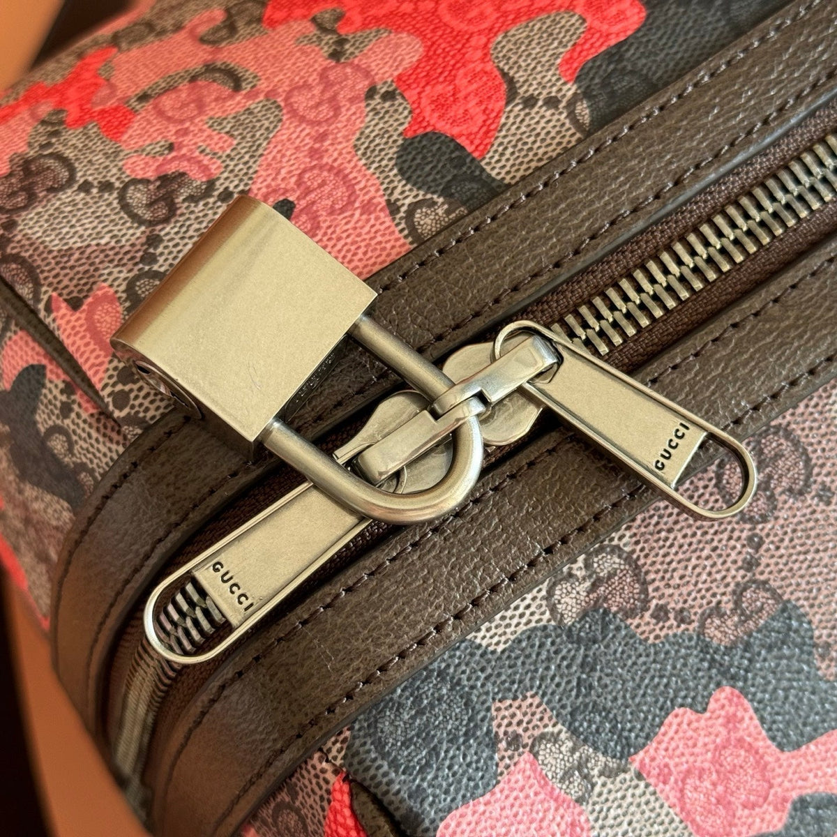 Gucci 26S Duffel Bag 44 in Multicolor Coated Canvas Style 3