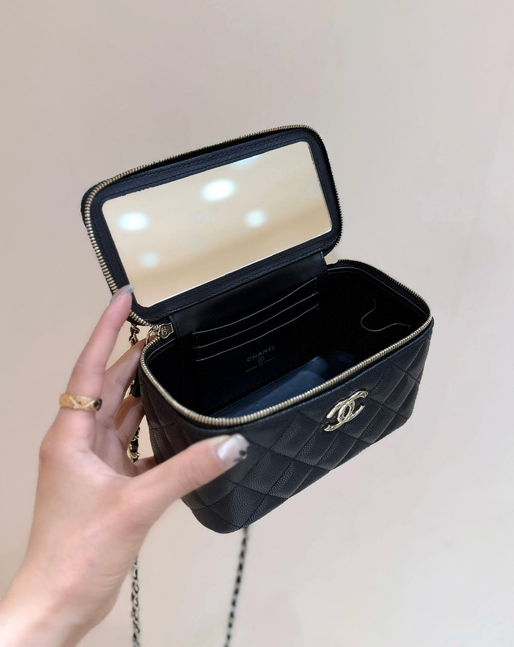 Chanel 25S Coco Crush 17 in Black Calfskin Gold Hardware Bag